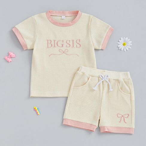 Zaxarra Toddler Baby Girl Girls Summer Closy Letter Letter Letter in Kuwait