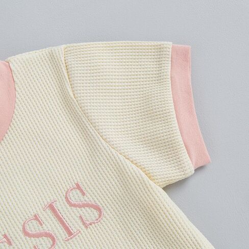 Zaxarra Toddler Baby Girl Girls Summer Closy Letter Letter Letter in Kuwait