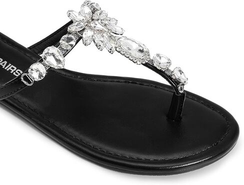 DREAM PAIRS Flip Flops for Women Dressy Rhinestone T-Strap Thong Sandals for Summers Dress Beach in Saudi Arabia