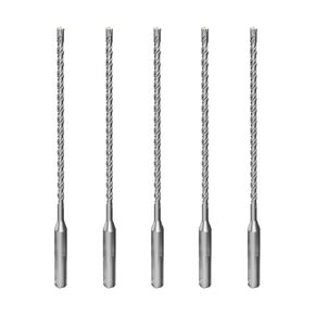 CSOOM 5PCS SDS Plus Rotary Hammer Drill Bits 3/16"x 8.27", Professional Concrete Drill Bits for Concrete, Brick, Stone and Cement Walls