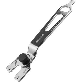 4-in-1 Angle Grinder Wrench | Multi-Function Pin Spanner | Adjustable 9/16"-2 1/16" | Hexagonal Nut Tool with Bottle Opener | Steel Nickel-Plated