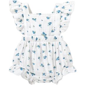 Happy Town Newborn Baby Girl Clothes Infant Summer Romper Sleeveless Floral Cute Outfits One Piece Jumpsuit Bodysuit in Kuwait