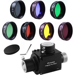 Astromania 1.25" Flip Mirror - Bundle with - 1.25" Seven Piece Telescope Filter Kit