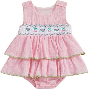 Newborn Infant Baby Girl Clothes Sleeveless Plaid Romper Dress Bow Layer Tutu Dresses Bow Headband Summer Bodysuit