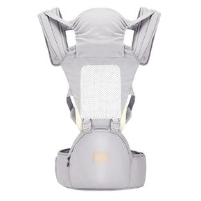 Baby Carrier Newborn to Toddler with Hip Seat, Soft 6-in-1 Ergonomic All Positions Infant Carrier 7-33 Ib with Hood and Multiple Pockets for All Seasion Use for Dad and Mom Black