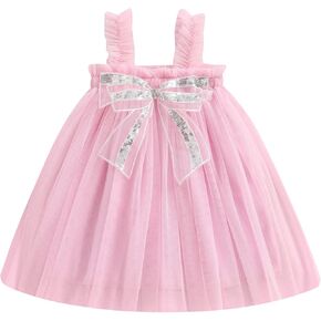 Baby Girl Butterfly Tulle Dress Sleeveless Suspender Embroidery Tutu Dress Infant Summer Clothes 0-4 Years