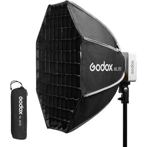 Godox ML-SF50 50cm/19.7'' Honeycomb Grid Octagon Softbox with Godox Mount for Godox LED Studio Video Light ML100Bi ML60IIBi ML60Bi ML60 ML30Bi ML30- Soft Light Effect, Suitable for Studio Photography
