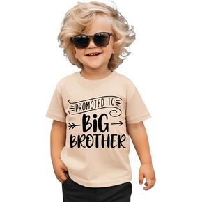 Big Brother Shirt Toddler Baby Boys Promoted to Big Brother Announcement Tshirt New Sibling Reveal Tops Outfits in Kuwait