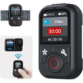 Waterproof Remote Control for GoPro, Smart Wireles Remote Controller Multi-Language Support with Color LCD Dispaly for Go Pro Hero 13 12 11 10 9 8 MAX Action Camera Accessories