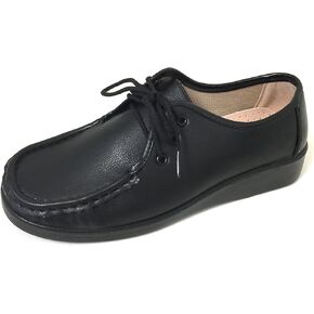 J-WD04 Women's Comfort Work Shoes Lace up Nurse Hotel Restaurant Walking Slip Resistant Oxfords