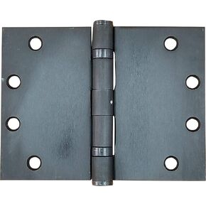 Wide Throw Hinge - Heavy Duty Steel with Satin Chrome Finish, 4.5 Inch x 6 Inch, Ball Bearing, 2 Pack