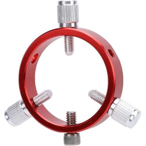Yoidesu Adjustable Guiding Scope Ring, 50mm Finder Scope Ring Kit, Aluminum Alloy, Red, Telescope Accessory, 30-50mm Tube Diameter, Beginner, Astronomy Enthusiasts
