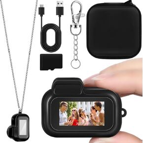 Mini Keychain Camera 1080p 16GB كاميرا صغيرة رجعية مع حقيبة الكاميرا محمولة صورة فيديو صغيرة