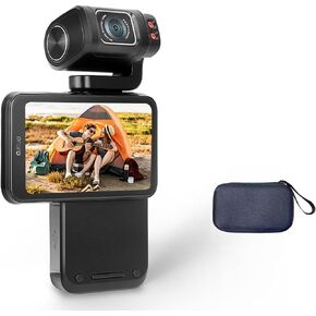 ORDRO M3 5K Video Camera Camcorder, Handheld Camera for YouTube, 4K UHD Video Camera with 3.5'' Flippable Touch Screen, 180° Rotating Lens, 3250mAh Battery WiFi IR Night Vision Camera, WDR
