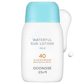 Waterful Sun Lotion Mild SPF 40 - Zinc Oxide Water Resistant Mineral Sunscreen for Babies, Kids & Adults - Hypoallergenic, Vegan, Reef-Safe - Korean Sun Care for Sensitive Skin, 2.82 fl.oz.