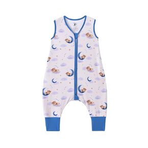 Baby Sleep Sack with Feet 18-36 Months 0.5 Tog 95% Rayon from Bamboo 5% Spandex Breathable Sleep Sacks Baby Walker Quilted Wearable Blanket with Legs 2-Way Zipper