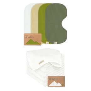 KeaBabies 4-Pack Baby Burp Cloths Baby Girl, Boy and Baby Washcloths for Newborn, Kids - Cotton Burp Cloth Extra Large, Absorbent - Bath Baby Towels, Face Towel, Face Cloths