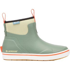 Lacrosse Alpha Deck Boot 6 " - أحذية إثبات الماء والثلوج للنساء ، حذبة جاهزة للأمطار ، أنيقة طويلة ، أحذية نسائية متينة