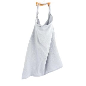 Muslin Nursing Cover for Breastfeeding Upgraded Breastfeeding Cover with Rigid Hoop, 100% Cotton (Light Gray)