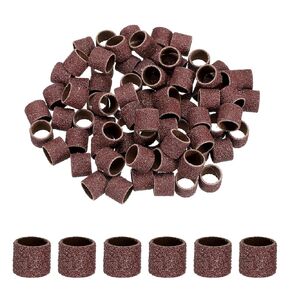 HARFINGTON 200pcs Sanding Drums 1/2 Inch Grit 80 Sanding Sandpaper Mini Sanding Sleeves for Drum Sander Rotary Tools