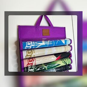 NERD GEAR Playmat Sanctuary, MTG playmat Organizer and Storage Solution, Holds 12 playmats and a playmat Tube (Black)