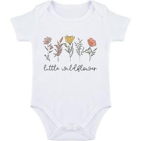 Little Wildflower Baby Bodysuit - Wildflower Birthday Baby Girl Romper