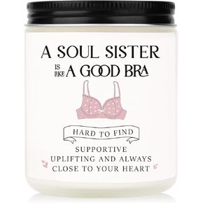 Good Friend Gifts for Women, Best Friends Birthday Gifts, Friendship Gifts for Women, Best Friend Candle(7oz), Christmas Gifts for Friends, Female, Soul Sister, Bestie, BFF