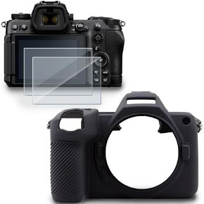 Screen Protector Compatible for Nikon Z6 III Z6III Camera,Tempered Glass Film Anti Scratch High Definition and Soft Silicone Case