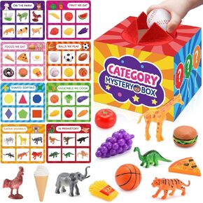 58Pcs Sensory Learning Toys for 2 3 4 5 6 Year Old Boys Girls,Fun & Educational Sorting Toys with Mystery Box,Preschool Montessori Toys for Kids Toddlers 2-4 3-5 Birthday Gifts Easter Basket Stuffers