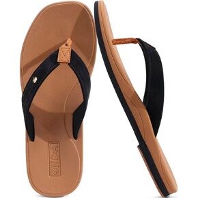 ONCAI Womens Cushion Flip Flops Women's Soft Comfortable Flip Flop Fashion Summer Beach Cute Lightweight Sandals for Woman Size 6-11