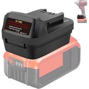 for Dewalt 18V/20V to for Milwaukee Adapter Lithium Battery Adapter, Applicable to for DeWalt to for Milwaukee Tools