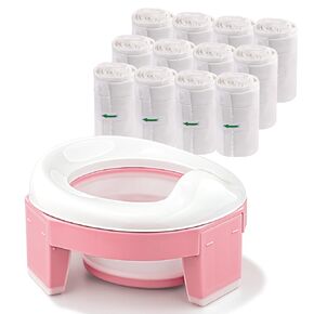 MCGMITT Potty Training Toilet Bundled with 120pcs Potty Bags