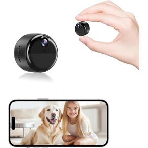 Mini camera, Wireless Indoor Camera for Home Security,1080P WiFi Nanny Cam with Magnetic Bracket,90 Days Standby Battery Life, Auto Night Vision,PIR Motion Detection for Home Safety,Cloud & SD Storage