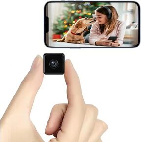 Mini Wireless Camera WIFI Security Camera,Smallest 1080P HD Home Indoor Outdoor Cameras Room Dog Pet Cams, Nanny Cam, 110 Angle Night Vision Tiny Home Camera for Home ,Can No Need WiFi Camera