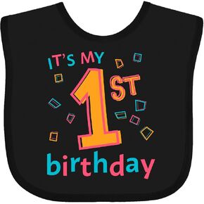 inktastic It's My First Birthday Baby Bib
