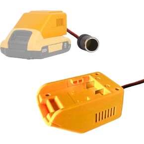 TONSIM Adapter for Dewalt 20V Battery - 20V to 12V Step Down Converter with Cigarette Lighter Interface - Power Your Car and Home Appliances with Dewalt Batteries Through Cigarette Lighter Adapter