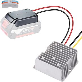 DC 18V to DC 12V Step Down Converter Aadpter for Bosch 18V Li-ion Battery for Power Wheel Inverter Buck Boost Voltage Regulator for DIY RC Toy car