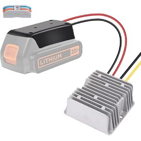 DC 20V to DC 12V Step Down Converter Aadpter for Black&Decker 20V Li-ion Battery DIY for Power Wheel Inverter Buck Boost Voltage Regulator for RC Toy car