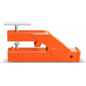 Clamp On Trailer Hitch Receiver 2 Inch Ball Mount Adapter for Tractor Bucket Fits All 2" Hook Inserts