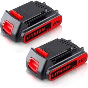 3.8Ah LBXR20 Battery Replacement for Black & Decker 20V Battery Compatible with LB20 LBX20 LB2X4020 LBXR20 Black & Decker Cordless Power Tools(2 Packs)