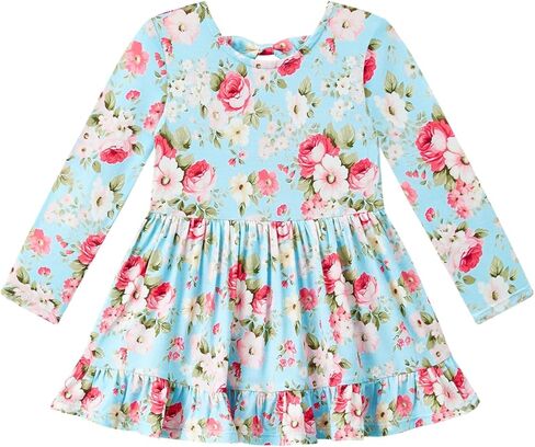 Bamboo Viscose Baby Girl Bodysuit Long Sleeve Cute Bow Infant Girls Romper Dress in Kuwait