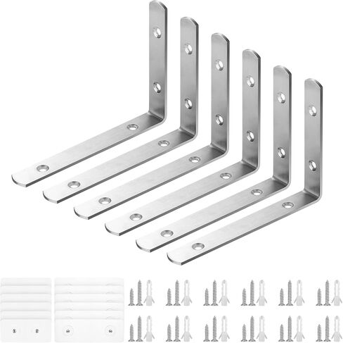 Anti Tip Furniture Anchors (6 Pack), Furniture Wall Anchors for Baby Proofing, Earthquake Straps Secure to Wall Prevent Falling for Child Safety, No Drill Or Drilling Installation, Black Small in Saudi Arabia