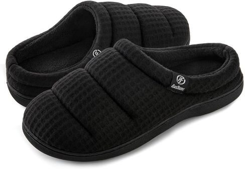EverFoams Women's Cozy Waffle Slippers Soft Quilted Memory Foam Indoor House Shoes in Saudi Arabia