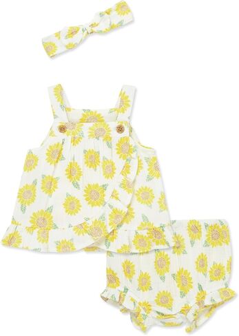 Little Me ملابس للبنات الشاشات Sunsuit ومجموعة عقال ، من 3 إلى 12 شهرًا in Saudi Arabia