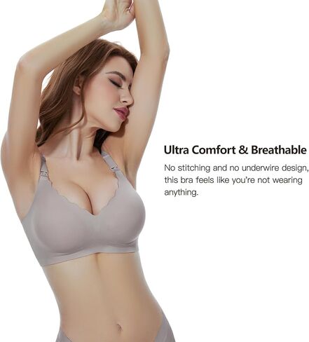 Nursing Bras for Breastfeeding Seamless Maternity Bra Ultra Comfort Pregnancy Sleep Bralette for Women in Kuwait