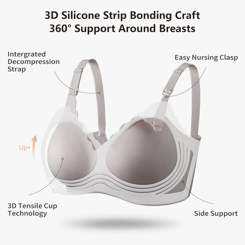 Nursing Bras for Breastfeeding Seamless Maternity Bra Ultra Comfort Pregnancy Sleep Bralette for Women in Kuwait
