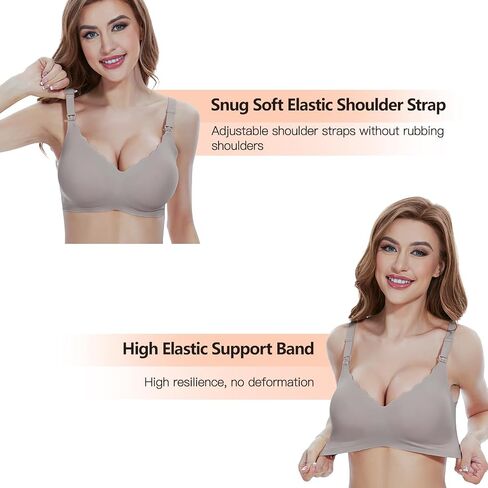 Nursing Bras for Breastfeeding Seamless Maternity Bra Ultra Comfort Pregnancy Sleep Bralette for Women in Kuwait
