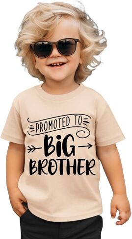 Big Brother Shirt Toddler Baby Boys Promoted to Big Brother Announcement Tshirt New Sibling Reveal Tops Outfits in Kuwait