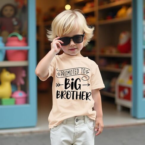 Big Brother Shirt Toddler Baby Boys Promoted to Big Brother Announcement Tshirt New Sibling Reveal Tops Outfits in Kuwait