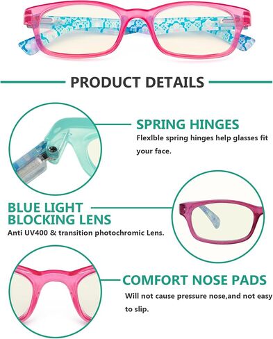 Eyekepper 4-pack نظارات القراءة بدون إطار الضوء الأزرق حجب النساء الرجال نصف القمر القراء +2.00 in Saudi Arabia